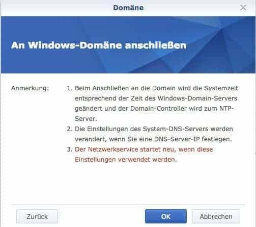 Beitritt zu Domänen und LDAP-Diensten - An Windows Domäne anschließen