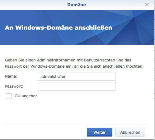 Beitritt zu Domänen und LDAP-Diensten - An Windows Domäne anschließen