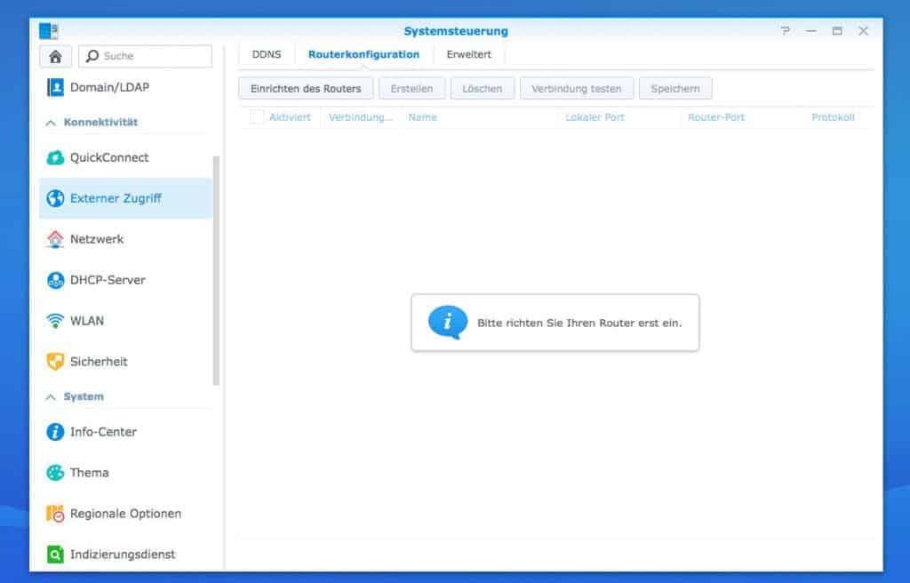 Externen Zugriff am NAS einrichten › Nasserver-Test.de